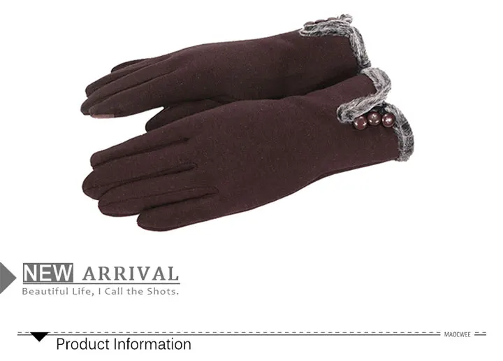 Новые модные женские перчатки толстые перчатки с сенсорным экраном зимние и осенние уличные спортивные теплые цельные перчатки из искусственного меха