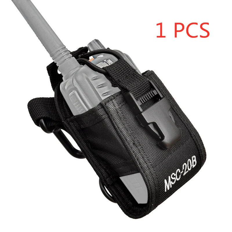 1PCS bag MSC-20B Walkie Talkie сумка нейлоновая Кобура чехол для переноски для Baofeng UV5R UV82 bf888S UV-9R Plus UV-B2 TYT для Motorola, для Kenwood Ham радио - Цвет: 1PCS bag
