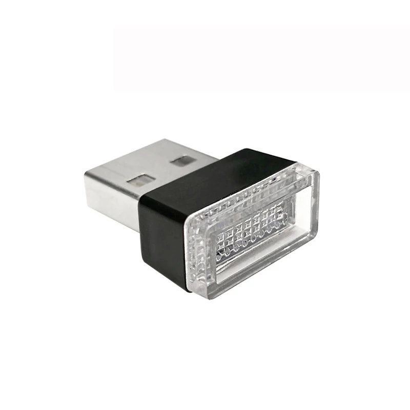 Миниатюрный светодиодный светильник USB для атмосферы в автомобиле декоративное