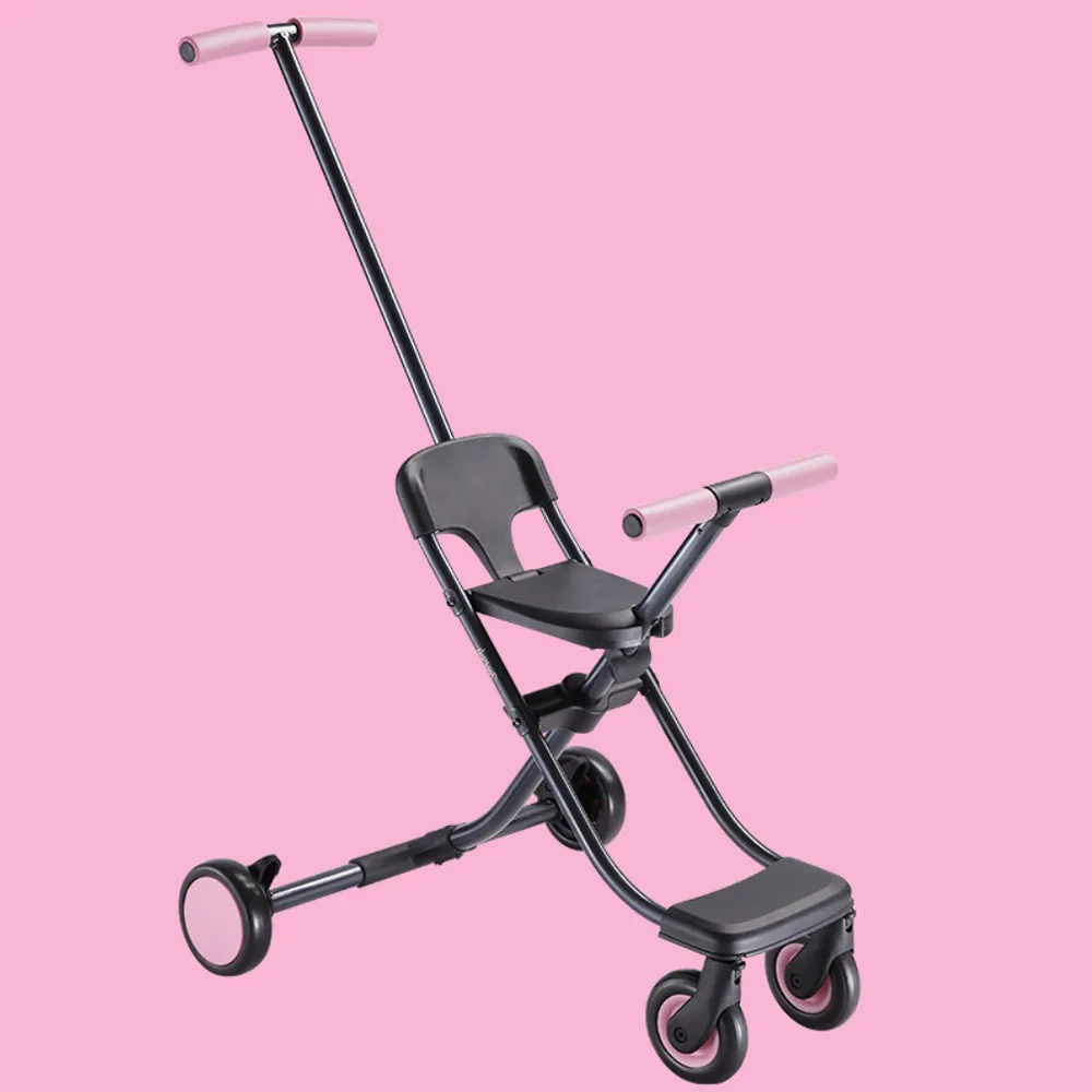 Qixiaobay 2,9 кг портативное складное из алюминиевого сплава детское легкое кресло-тележка детская коляска с четырьмя колесами