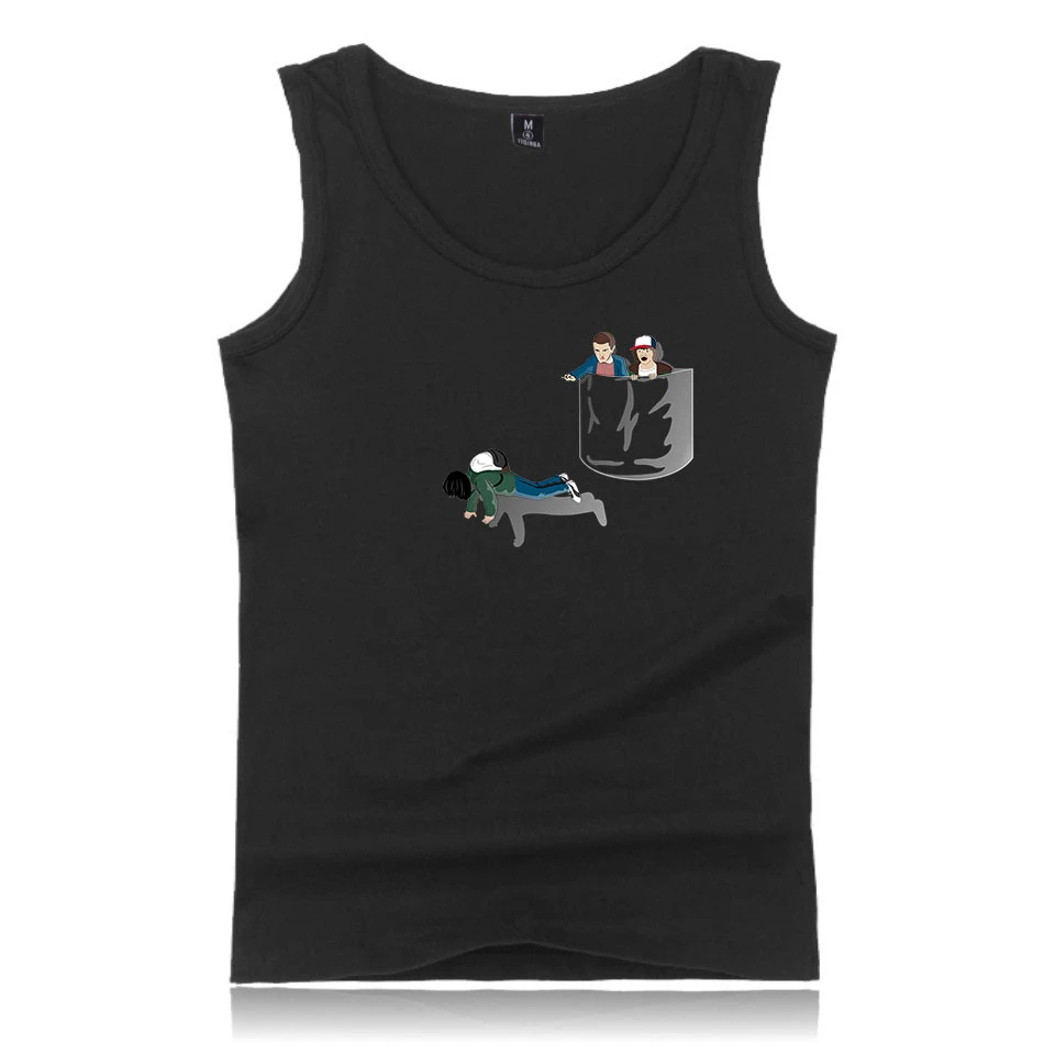 Tank Tops  sports vest monster story men wearing pure white vest loose ins bottoming sleevelessTank Tops hip hop tide brand vest