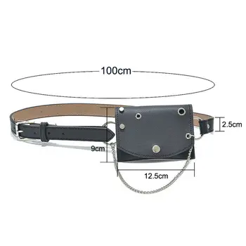 

Bum Bag Fanny Pack Travel Waist Pack Festival Money Belt Bag Leather Pouch Holiday Wallet Heuptas Dames /BL1
