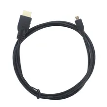 Черный Micro HDMI к HDMI кабель 1,5 м 4 к для Raspberry Pi 4 Модель B Micro HDMI к HDMI Переходный кабель