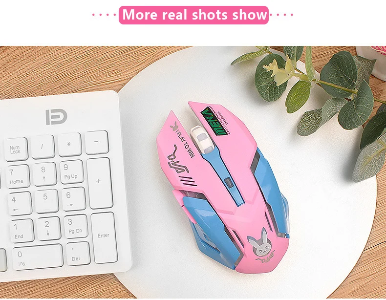 2.4G rechargeable wireless mouse with LED backlight - 14 - Kawaii Mix