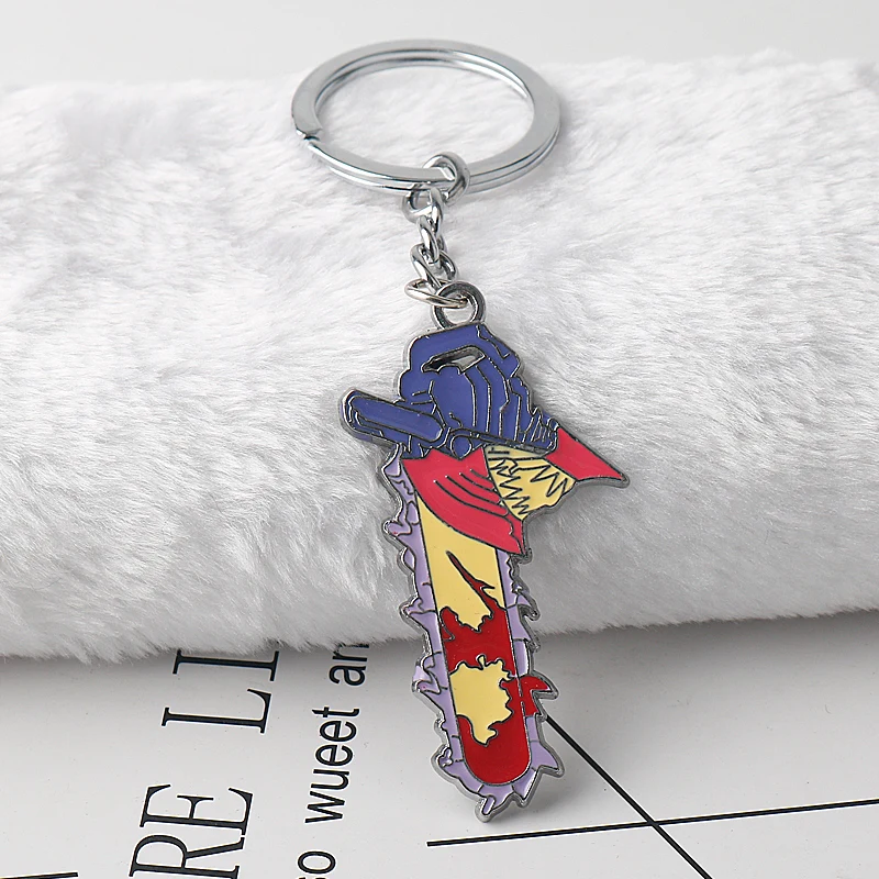 Anime Chainsaw Man Metal Keychains 