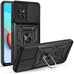 Ultimate Shockproof Push-Pull Camera Protection Phone Cover for Redmi Note11ProPlus (Black)