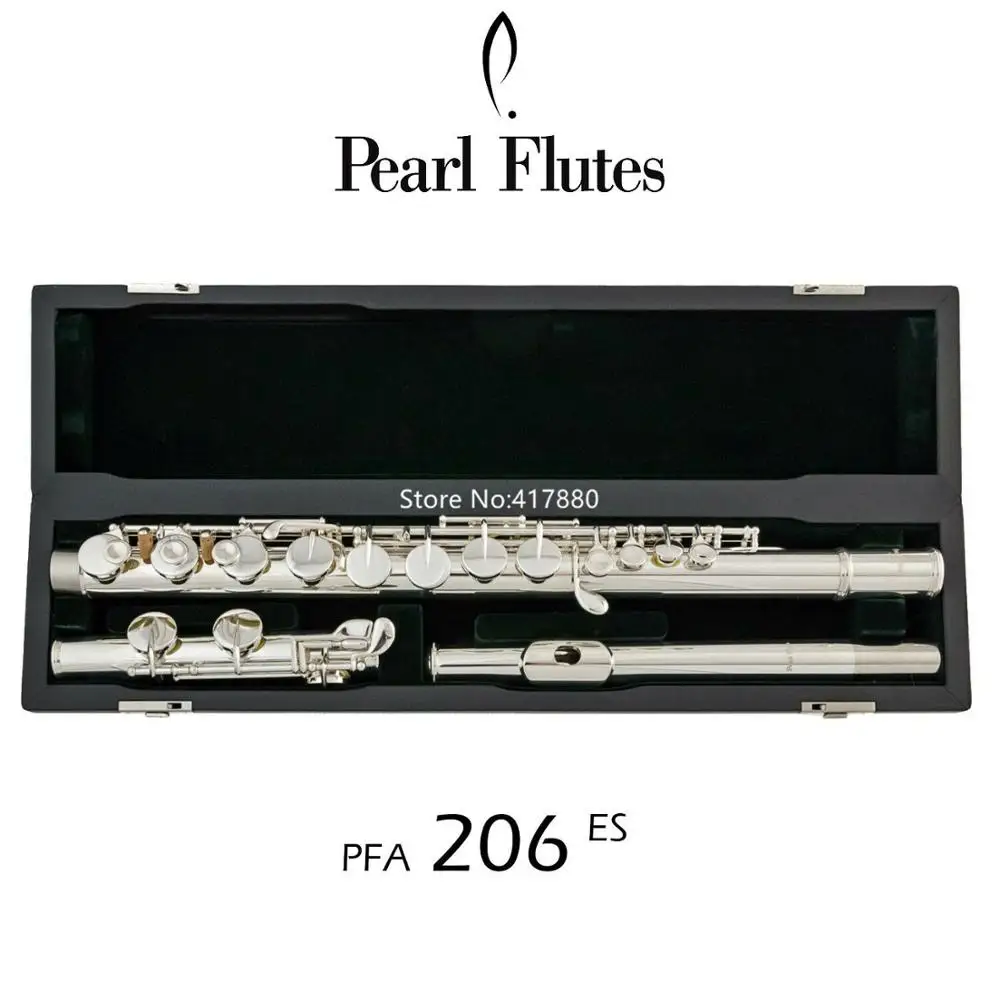 

Популярная жемчужина Alto Flute PFA-206 ES 16, профессиональный музыкальный инструмент с замкнутым отверстием, с серебряным покрытием