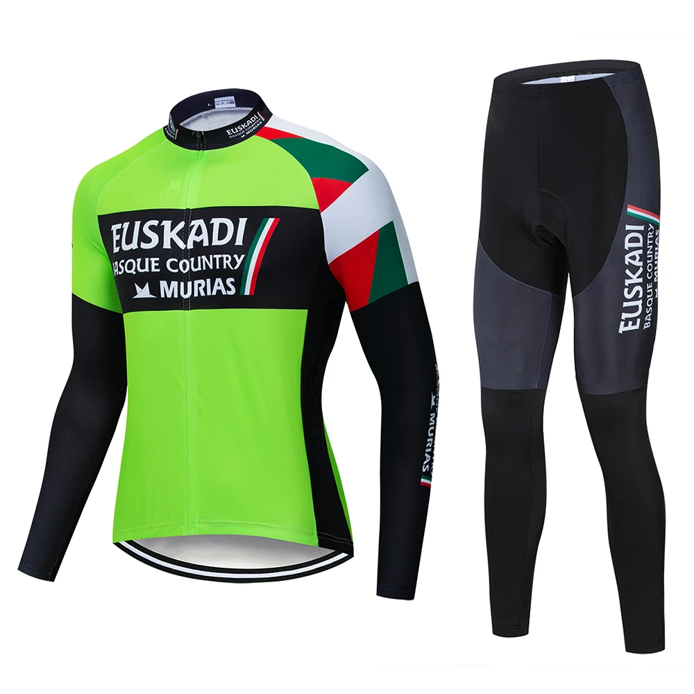 Новый комплект для велоспорта EUSKADI с длинным рукавом быстросохнущая