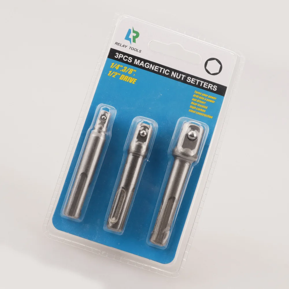 

Special Offer SDS Hammer Adapter 3 Pc Multi-functional Impact Electric Drill Chuck Sleeve Transfer Tool Accessories