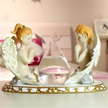 

Angel Weather Forecast Crystal Water Storm~Glass Decor Birthday Gift Weather Forecast Bottle Drop Storm~Home Art Decor Figurines