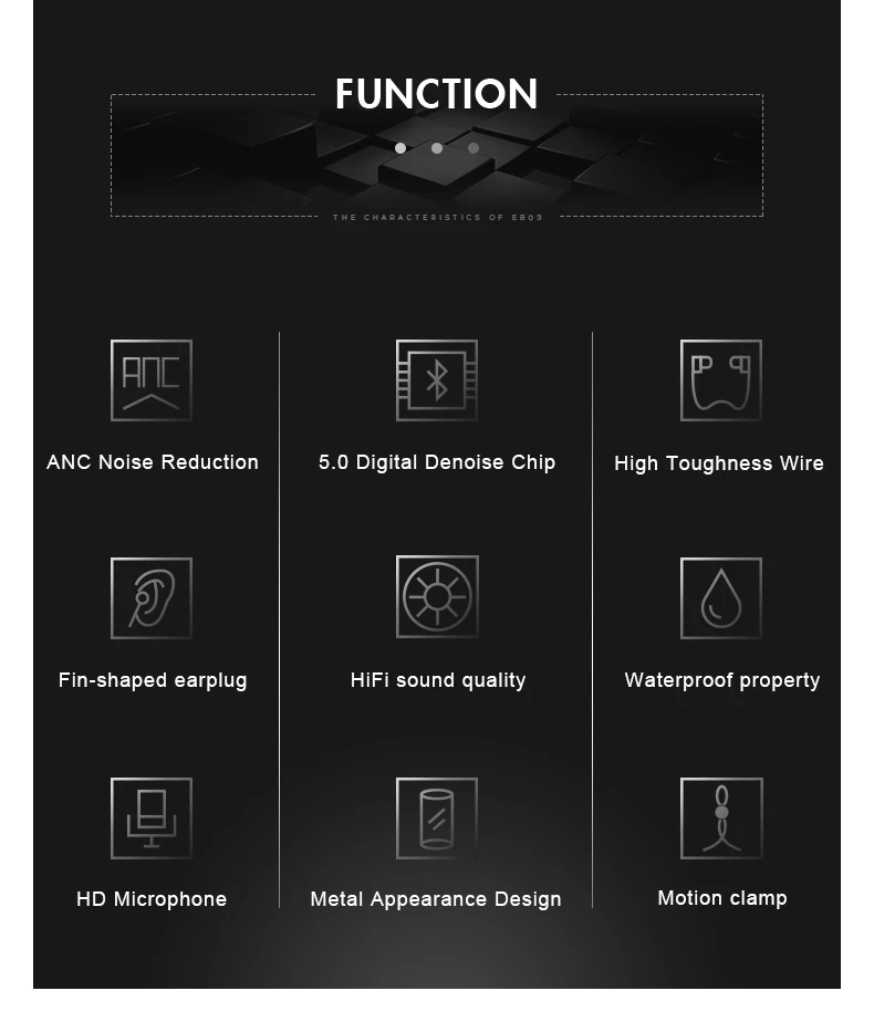 HOLY SERPENT интеллектуальное шумоподавление Беспроводная 5,0 bluetooth-гарнитура спортивные наушники-вкладыши Bass Наушники для бега EB03 ANC AptX