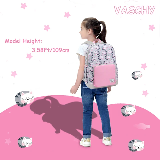 Cartable Fille Primaire Sac à Dos Enfant VASCHY 15,6 Pouces