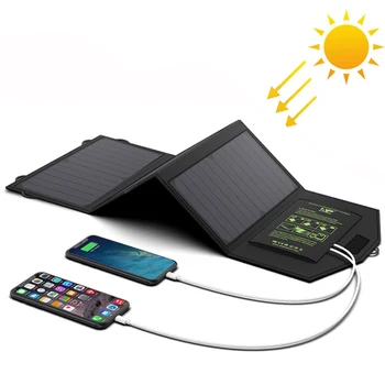 

Dual USB Solar Charger High Efficiency Fast Charging Smart Phones Tablets Power Bank Bluetooth Speaker Earphone and so on.