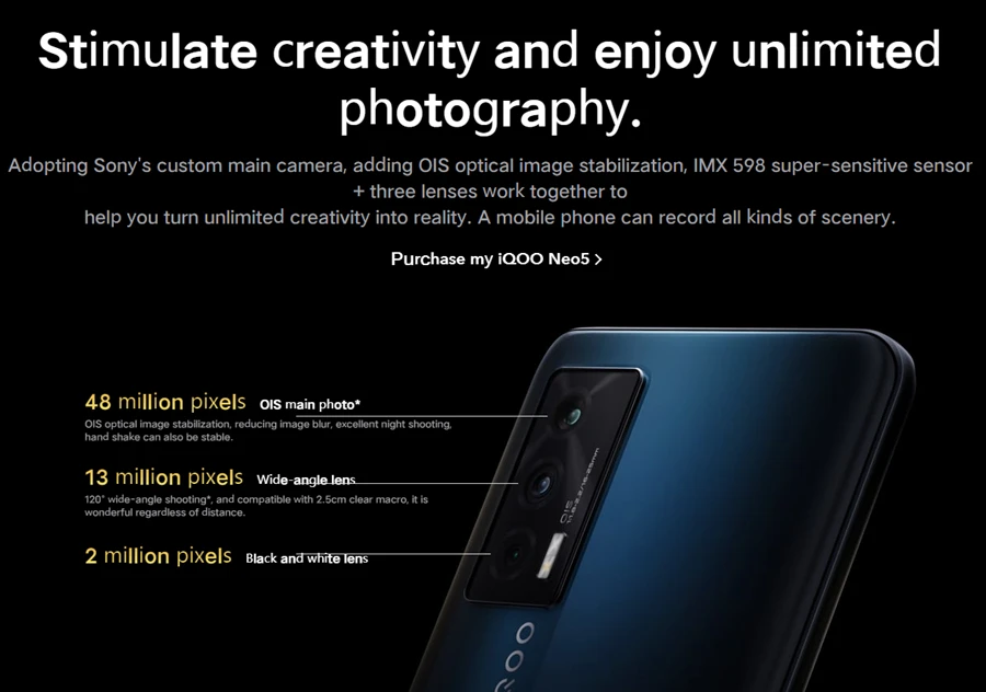 In Stock Neo 5 iQOO Neo 5 8GB 128GB 5G Smart Phone Snapdragon 870 4400mAh Battery 6.62"120Hz AMOLED 66W Fast Charger NFC 8gb ddr3