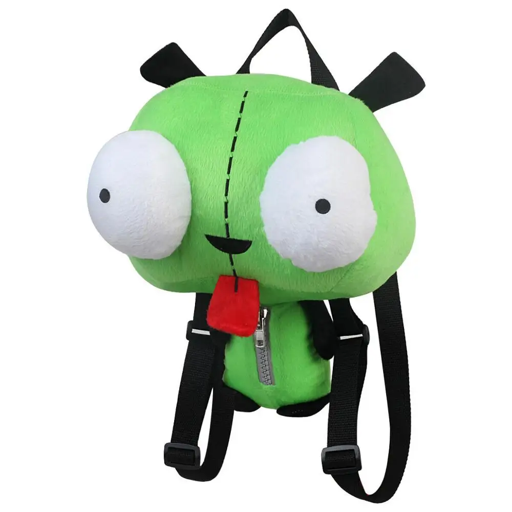 New Alien Invader Zim 3d Eyes Robot Gir Cute Stuffed Plush Backpack Green  Bag Xmas Gift 14 Inch - Stuffed & Plush Animals - AliExpress
