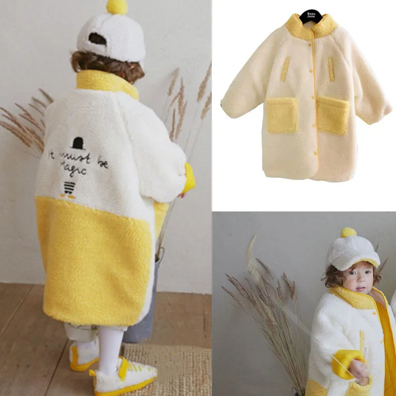 

Girl Winter Coat Children's Long Cotton Jacket 2019 Korean Brand Down Coat Jacket Rona Ja** Girls White Coats Baby Boy Clothes