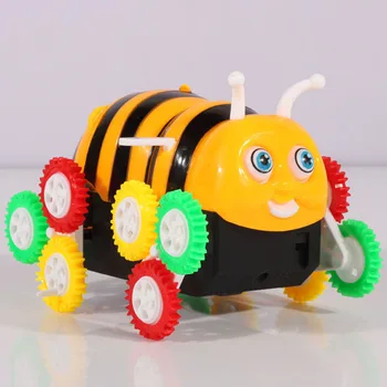 

Flip Stunt Mini Toy Car Cute Animal Electric Automatic Armored Bee Baby Colorful Kids