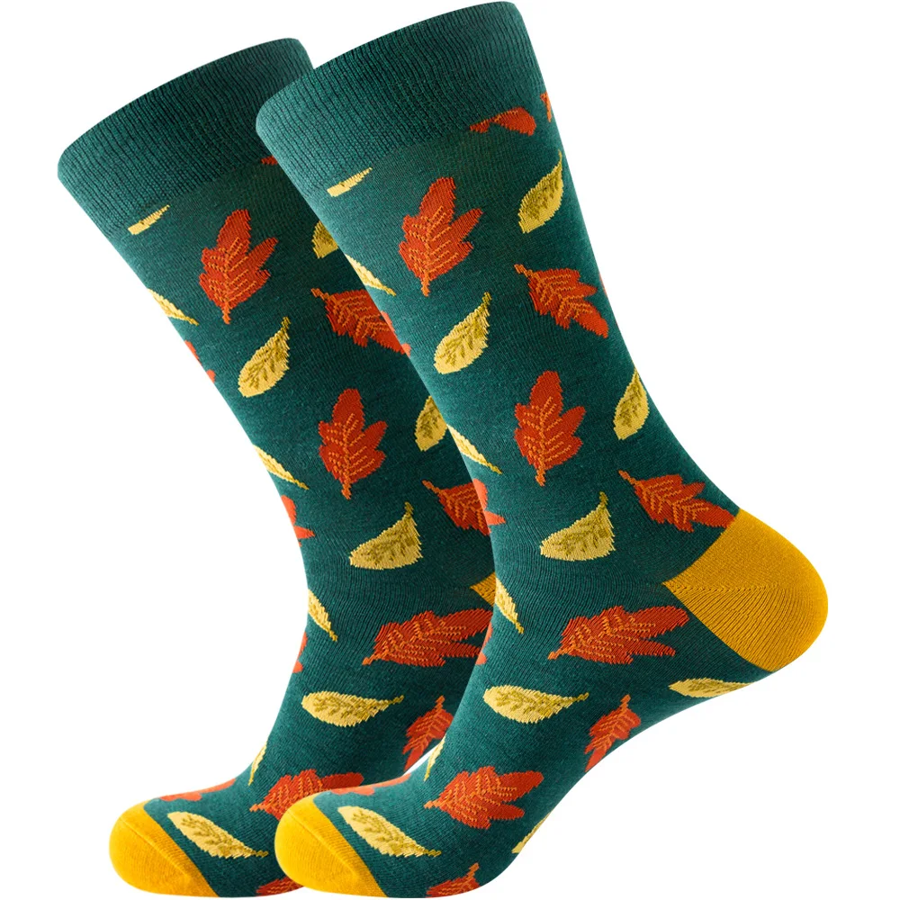 Chaussettes Hip Hop colorées pour hommes et femmes, coton peigné, astronome animal, chaussettes longues géométriques, robe d'affaires d'Halloween, nouveau