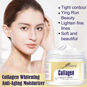 

Hot Anti Wrinkle Facial Collagen Cream Lifting Face Care Moisturizing Whitening Cream 80g t6