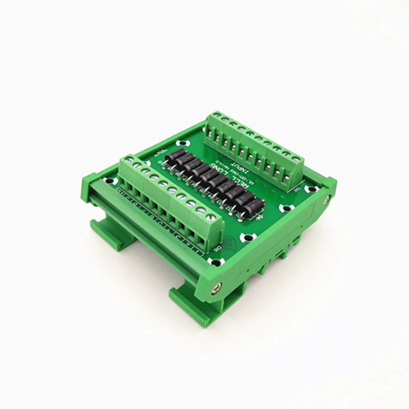 Диодная Защитная Клеммная колодка SR5100 5A/100V для монтажа на DIN рейке|Клеммные