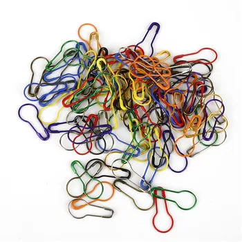 

100pcs/lot Gourd Pin Knitting Crochet Locking Stitch Marker Hangtag Safety Pins DIY Sewing tools Needle Clip Crafts Accessory