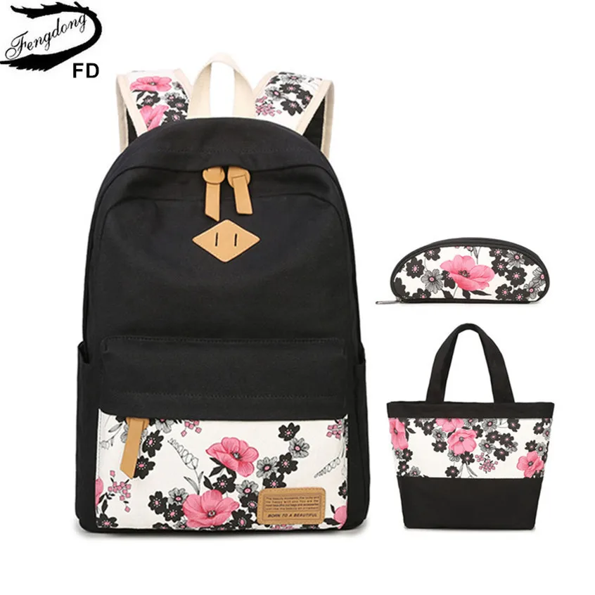 flower bookbag
