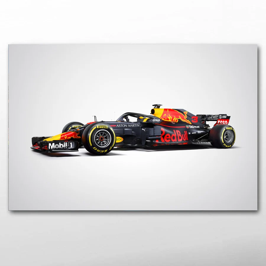 2 Картины на холсте с DIY рамкой гоночного автомобиля Astons Martin RB13 Формула 1 Спорт стены искусства плакаты и принты для декора гостиной - Цвет: 2