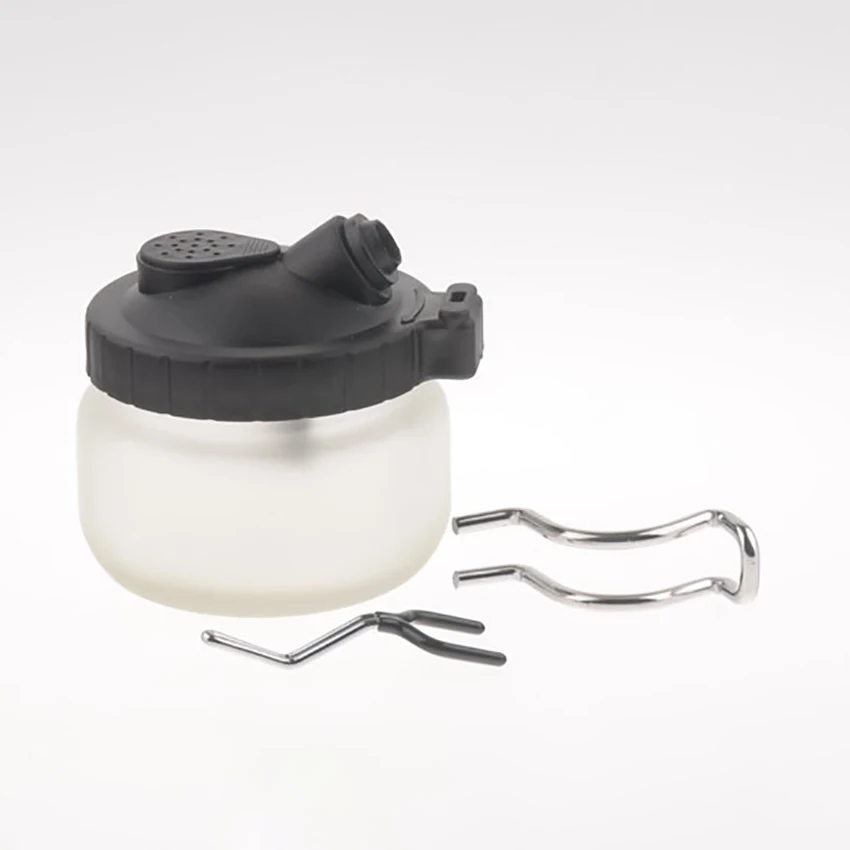Airbrush Pen Cleaning Pot Washing Paint Air brush Cleaner Bottle Washing Tools For Paint Spray Pen Glass Cleaning Pot Jar Holder