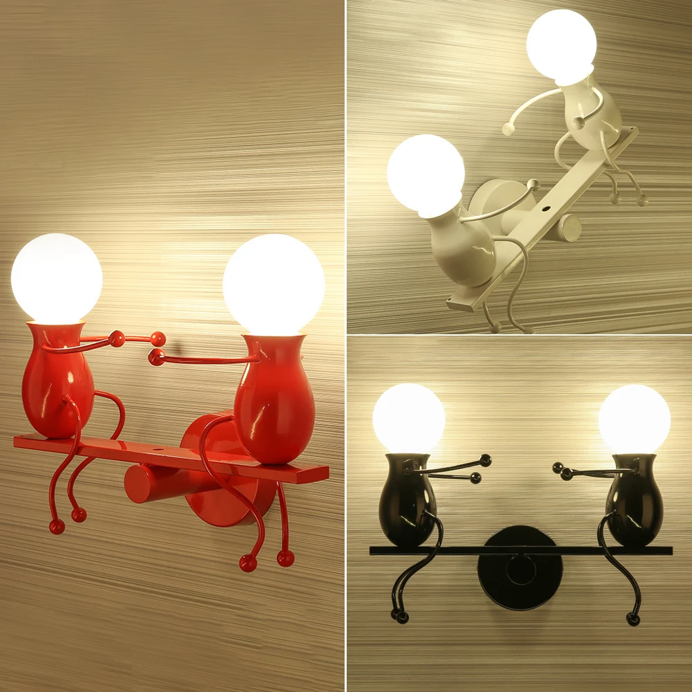 Креативный светодиодный настенный светильник маленькая модная детская комната