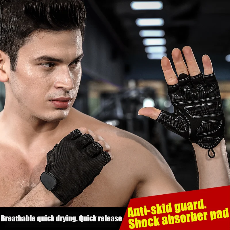 Half Finger Cycling Gloves For Man Women Breathable Anti-slip MTB Bike Bicycle Gloves Summer Gym Sport Training