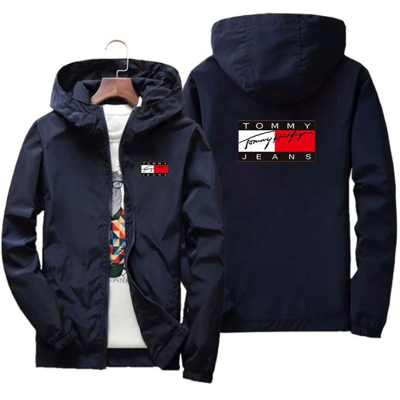 Large Size CasualBomber Jacket Men's Sports Thin Windbreaker Running Urban Hip-Hop 2021Spring and Autumn Men's FashionJacket