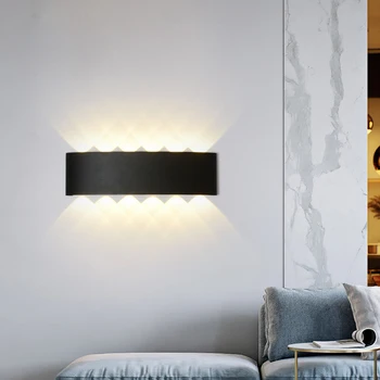 

Nordic LED Wall light Modern Aluminum Waterproof outdoor wall lamp for bedroom Room bedside Aisle Entrance Home lighting fixture
