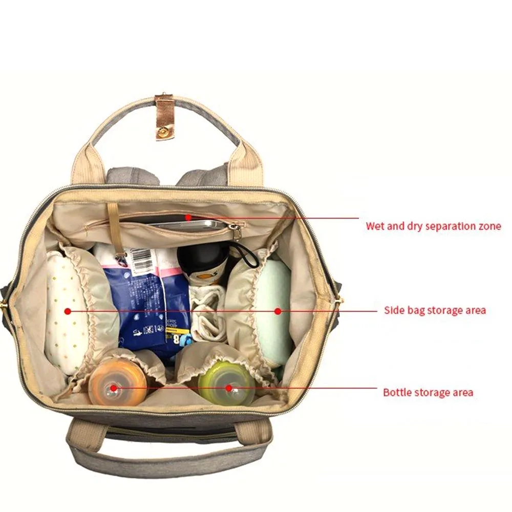 Сумки для подгузников рюкзак детей многофункциональная дорожная большая