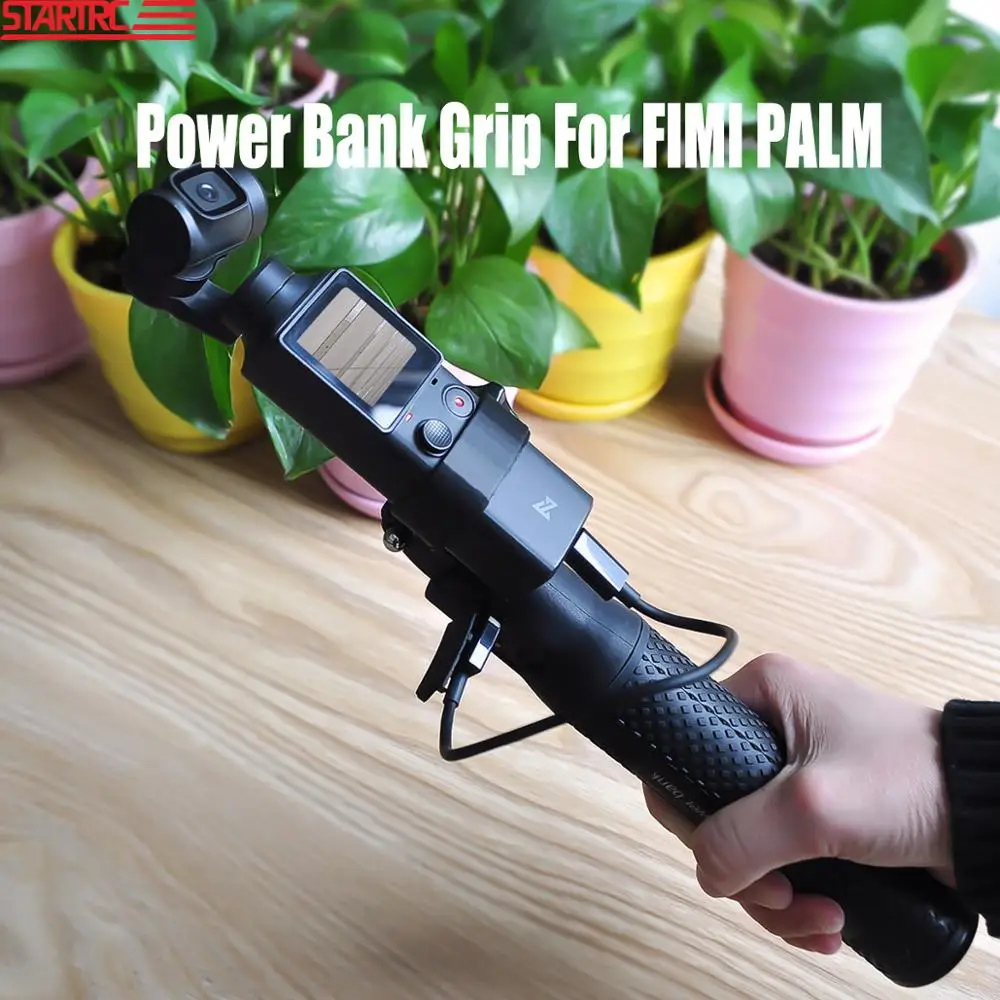 

Handheld Power Bank Grip Charger Hub with Holder Hand Grip 5200mah 5V Charging For FIMI PALM Camera Gimbal Expansion Accessories