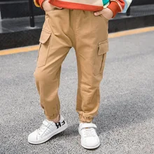 Осенний стиль, Детский Повседневный хлопковый удобный Облегающий комбинезон для мальчиков, Модный комбинезон