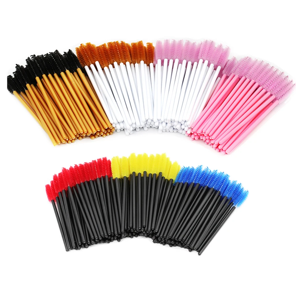 

Eyelash Brushes For Eyelash Extension Disposable Eyebrow Brush Mascara Wand Applicator Cosmetic Brushes Makeup Tools