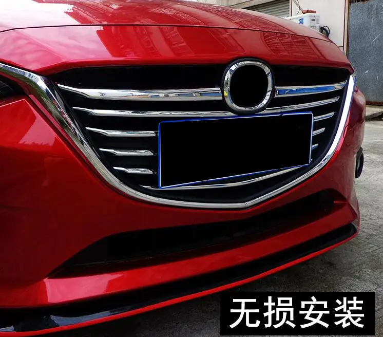 Передняя отделка решетки lane Легенда чехол для Mazda 3 Axela-, АБС, хром, 11 шт./компл., автомобильные аксессуары