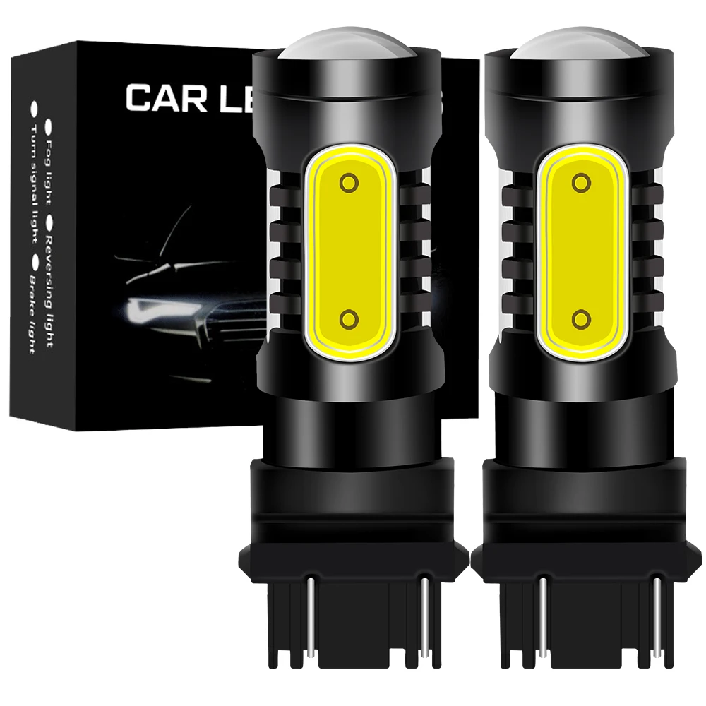 

2PCS T25 LED 3157 7440 W21W 7443 W21/5W Bulbs 1157 BAY15D 1156 P21W LED BA15S BAU15S PY21W Lamp For Reverse Lights Brake Lights