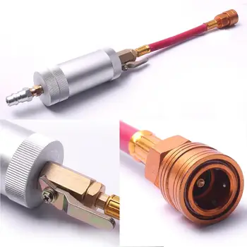 

New 1Pcs Car Auto R134A Refrigeration System Oil Filler Tube Pure Liquid Refrigerant Oil Filling Oil Cylinder Car-styling
