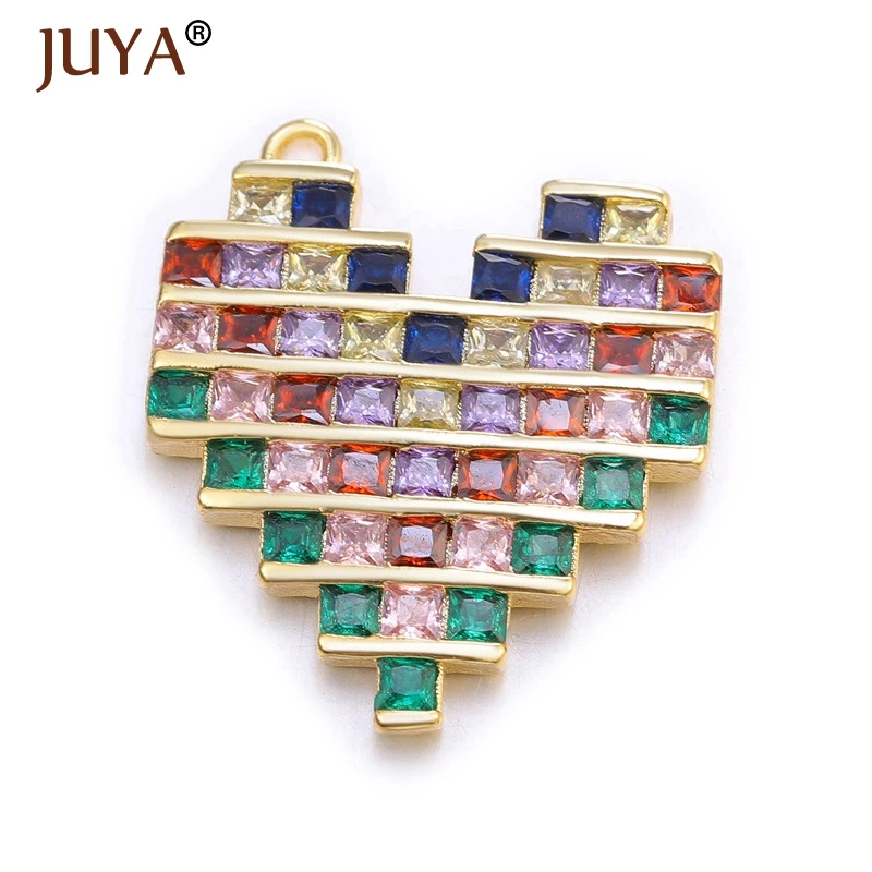 JUYA новые модные стильные милые эмалированные Цветы/Крест/бабочка/подвеска в форме сердца трендовые Подвески для изготовления ювелирных изделий - Окраска металла: as shown