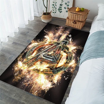 

New Superman/Batman/US Captain/The Avenger Thick Carpet Mat for Living Room Doormat Flannel Print Bedroom Non-slip Floor Rug 002