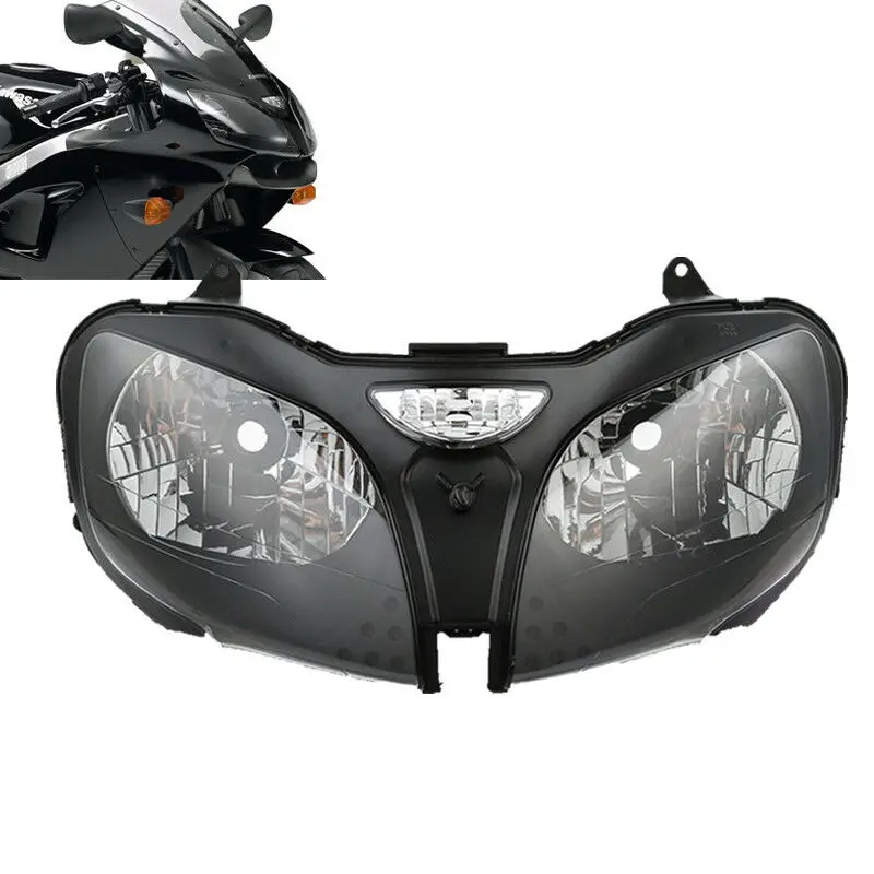 Motorrad Scheinwerfer Kopf Lampe Montage Für Kawasaki Ninja ZZR600 ZX6R 00 02 ZX9R 00 03