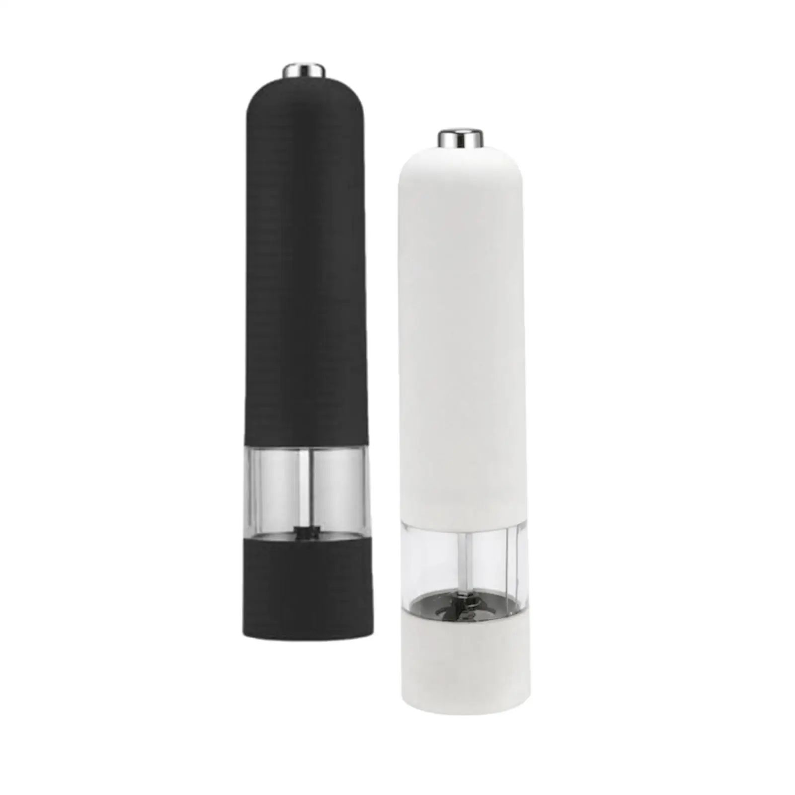 Automatic Plastic Electric Salt and Pepper Mill Grinder Shaker 22.5x5.3cm for Herb Spice Peppercorn