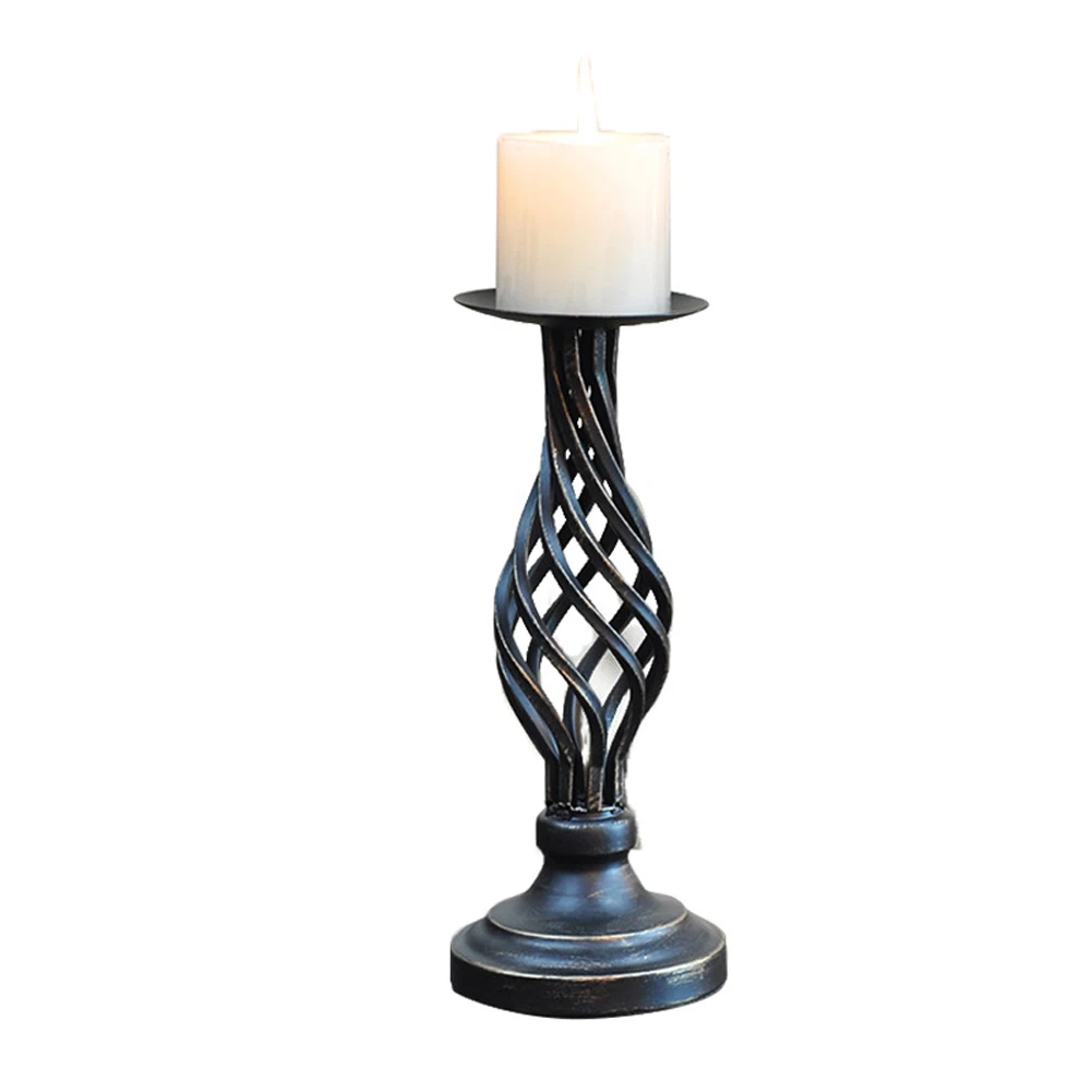 Винтажный подсвечник, антикварный металлический подсвечник, подсвечник в европейском стиле, подставка на день рождения, настольная, домашний декор, вечерние, обеденные