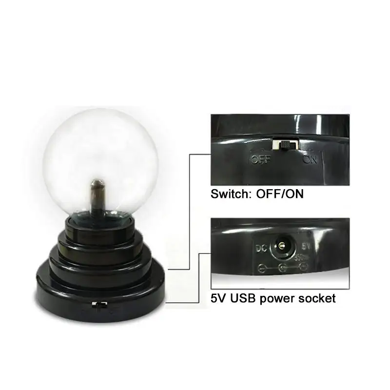 USB Led Волшебный электростатический ионный шар ночной Светильник Домашний Светильник s атмосфера ночной Светильник s Рождественская вечеринка Хэллоуин украшение