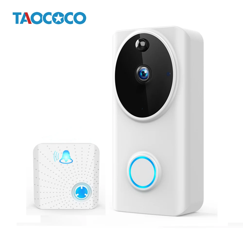 TAOCOCO 2.0MP дверной Звонок камера wifi умный видеодомофон HD ip-камера Беспроводная сигнализация Инфракрасная Камера Безопасности s