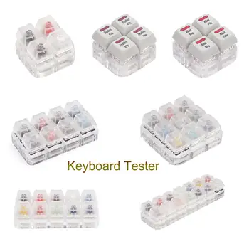 

14 Key Caps Translucent Keycaps Testing Tool Kailh Box Switches Keyboard Tester Kit Clear Keycaps Sampler PCB Mechanical Keyboar