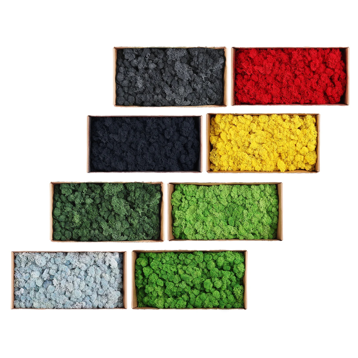 DIY Islandmoos versch Farben Getrocknete Moos Moss Deko Floristik Modelbau 500 г вечерние праздничные украшения «сделай сам»