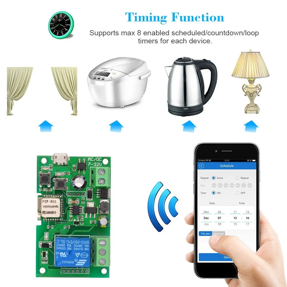 Sonoff Wifi переключатель беспроводной релейный модуль модули для автоматизации