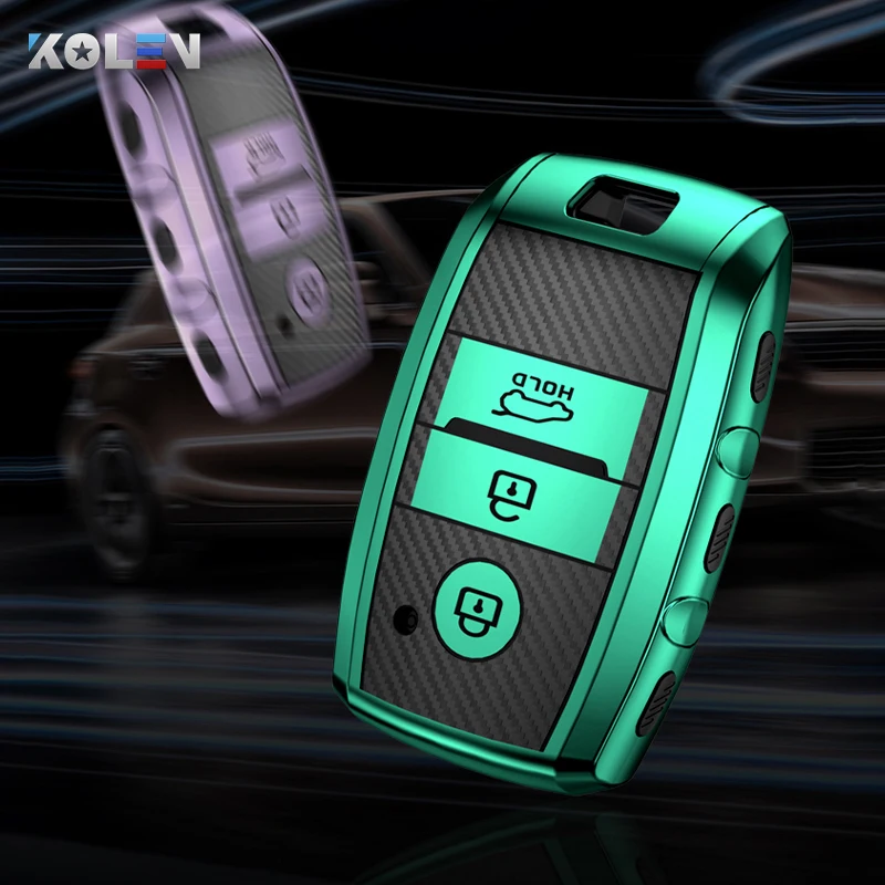 

Soft TPU Carbon Fiber Car Remote Key Case Cover Shell For KIA Rio 3 K2 Ceed Cerato K3 Sportage 4 K5 Picanto Optima Sorento Forte